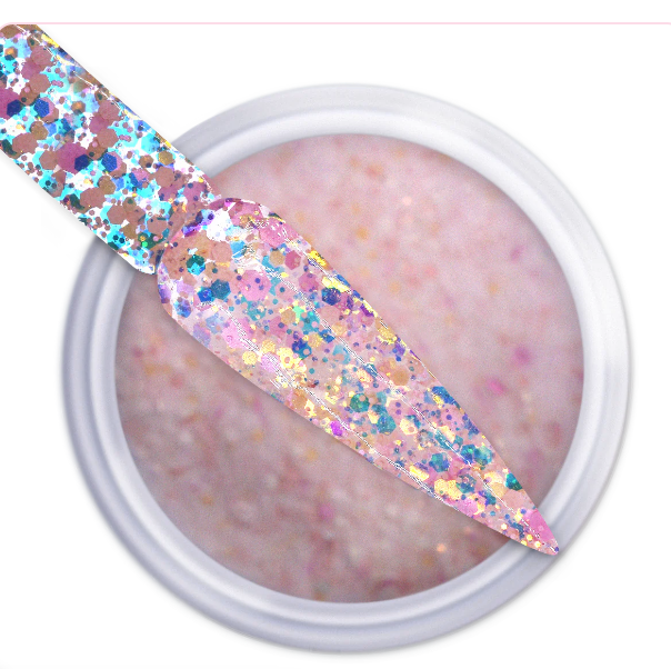 IGEL DIP & DAP POWDER - MERMAID GLITTER - MG32 Precious Coral