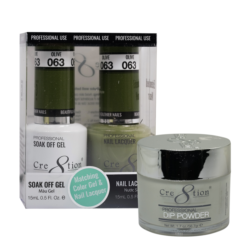 Cre8tion Matching Trio Set - 063 Olive