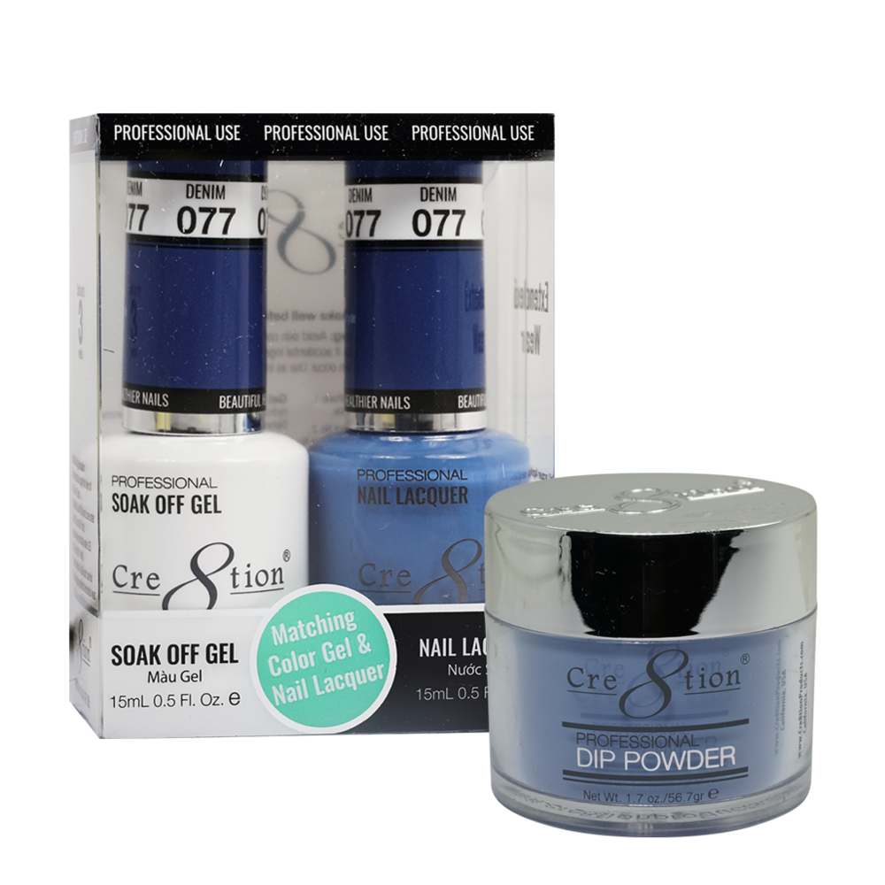 Cre8tion Matching Trio Set - 077 Denim
