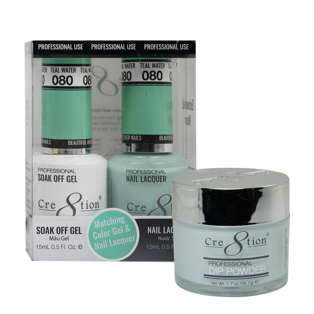 Cre8tion Matching Trio Set - 080 Teal Water