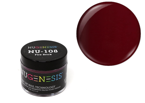 Nugenesis Dipping Powder 2oz - NU 108 Fire Brick