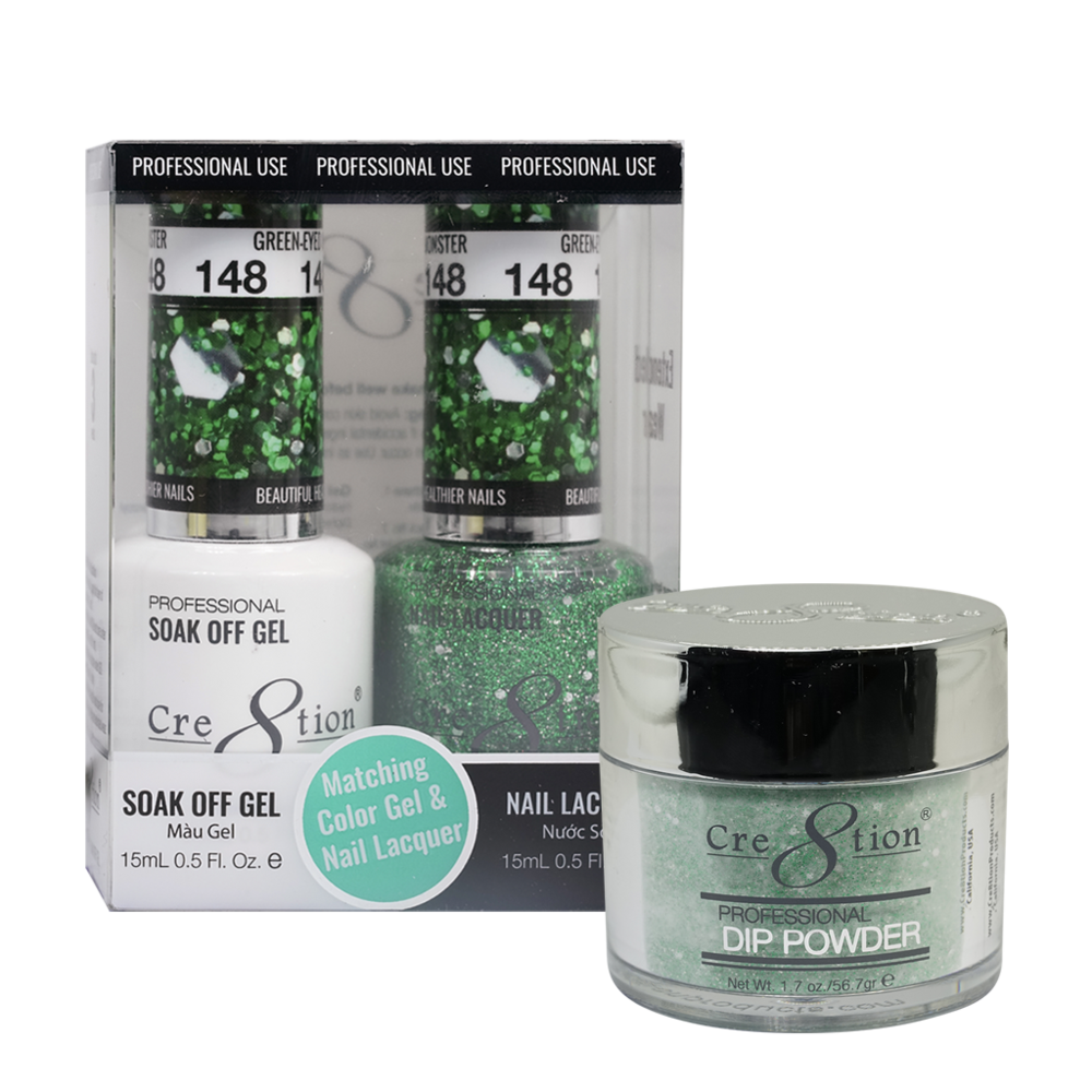 Cre8tion Matching Trio Set - 148 Green Eyed Monster