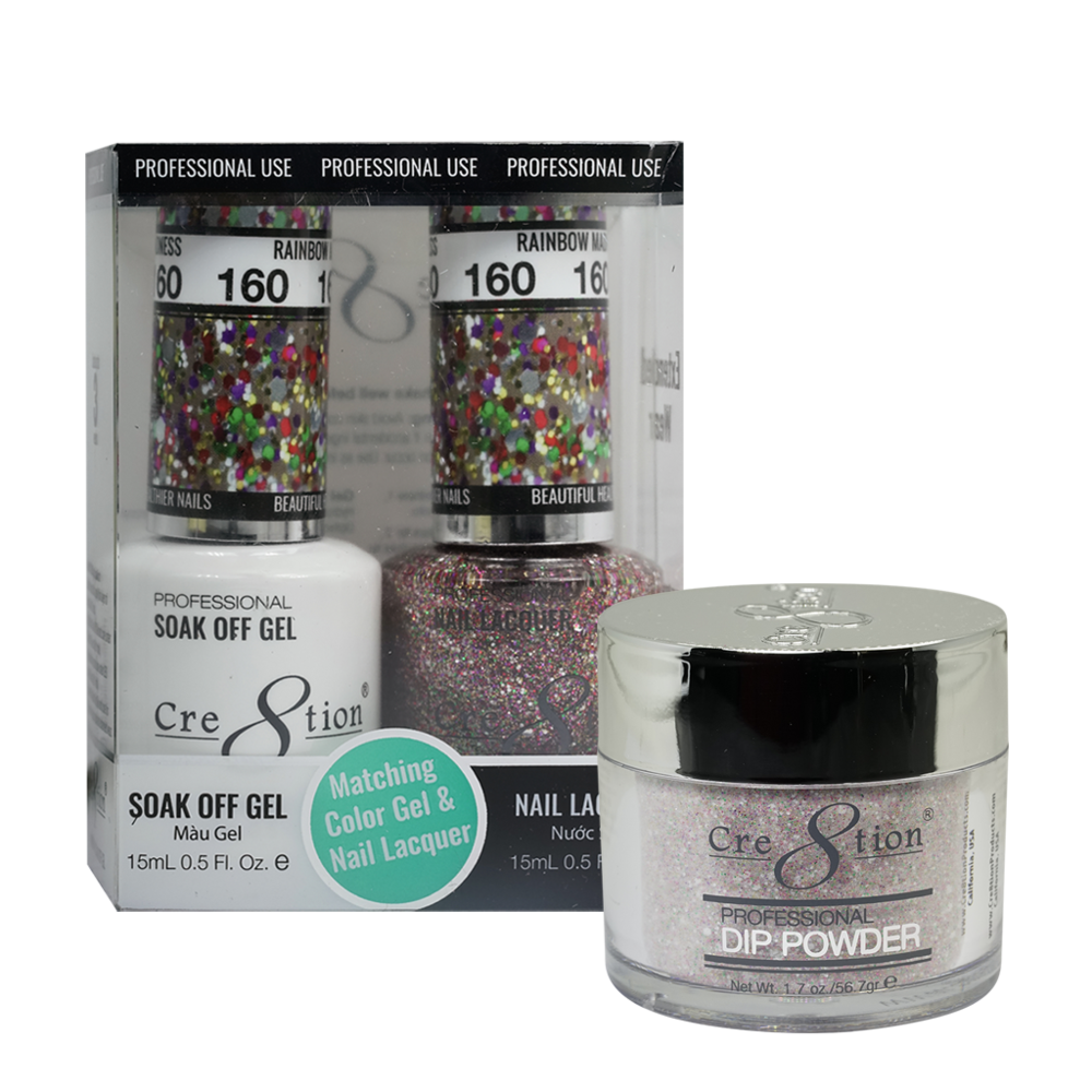 Cre8tion Matching Trio Set - 160 Raindbow Madness