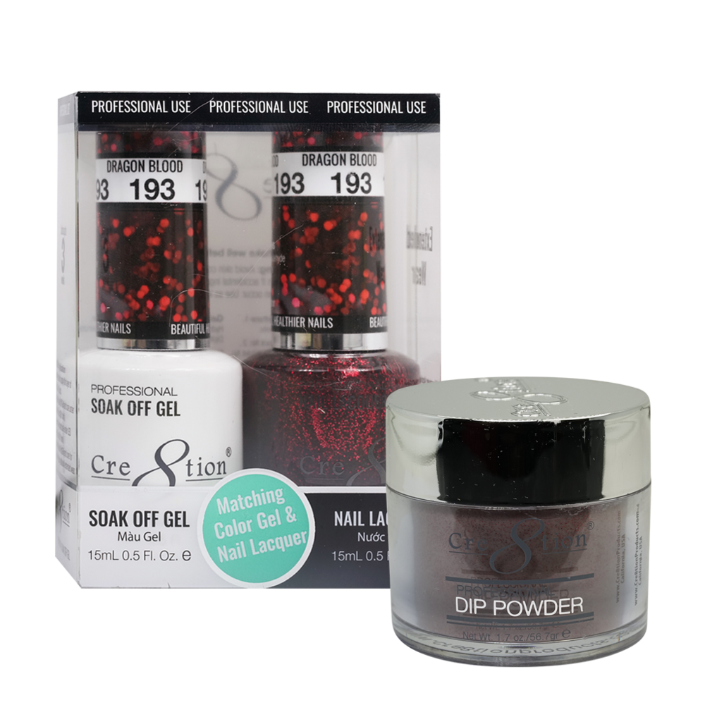 Cre8tion Matching Trio Set - 193 Dragon Blood