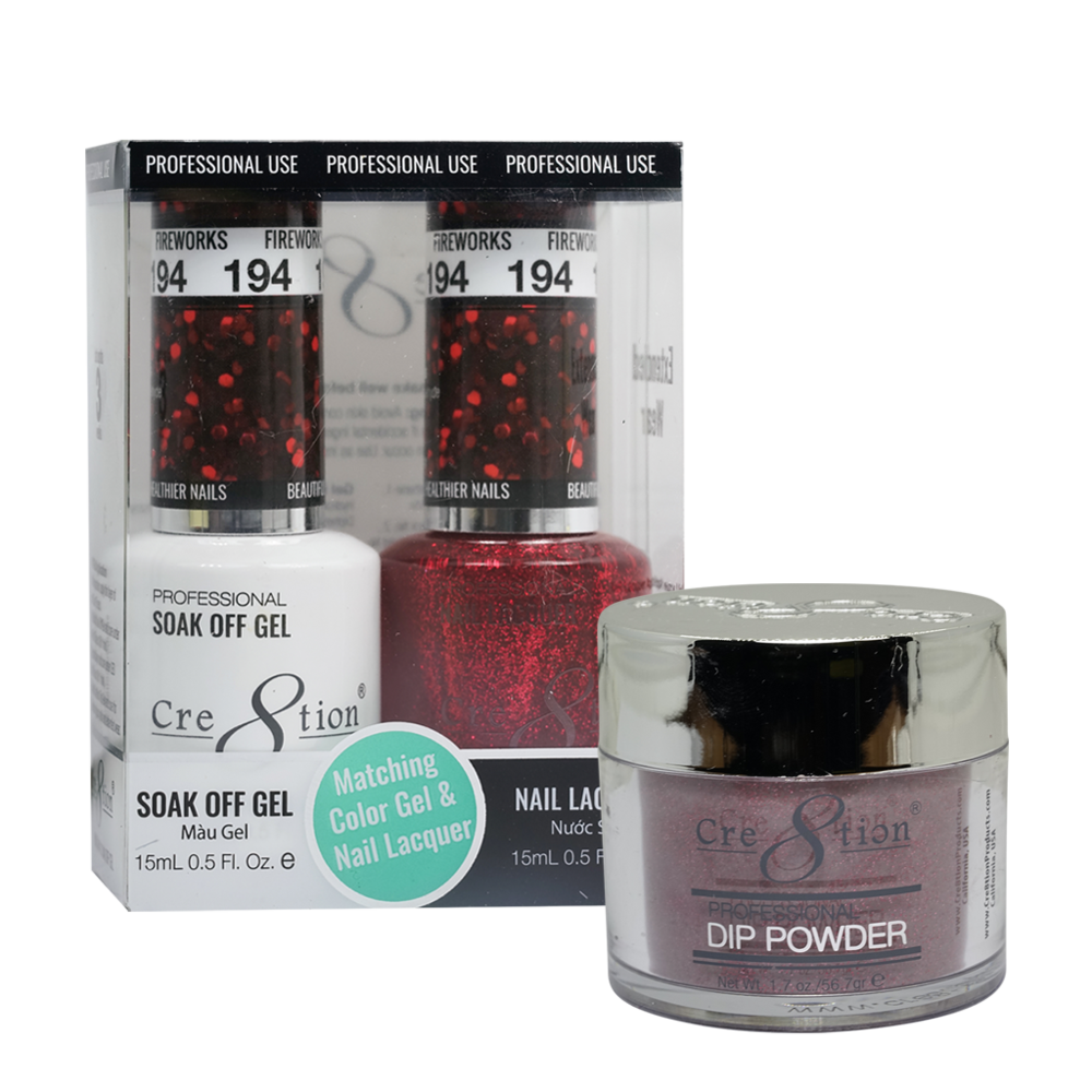 Cre8tion Matching Trio Set - 194 Fireworks