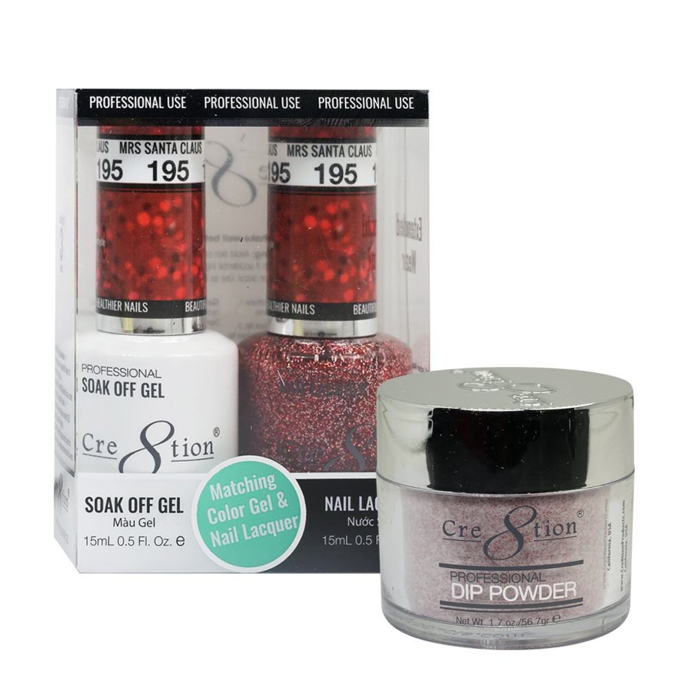 Cre8tion Matching Trio Set - 195 Mrs Santa Claus