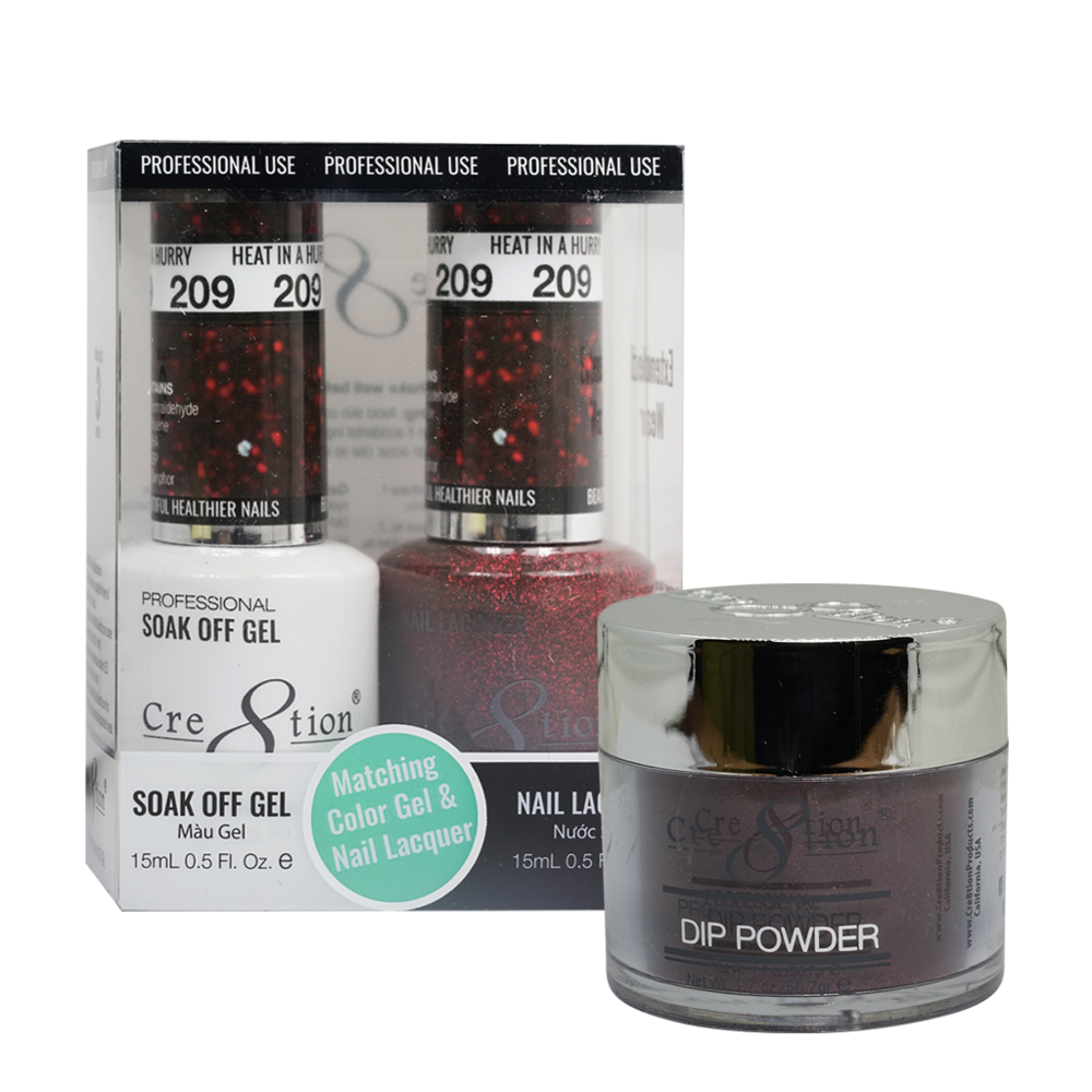 Cre8tion Matching Trio Set - 209 Heat in a Hurry