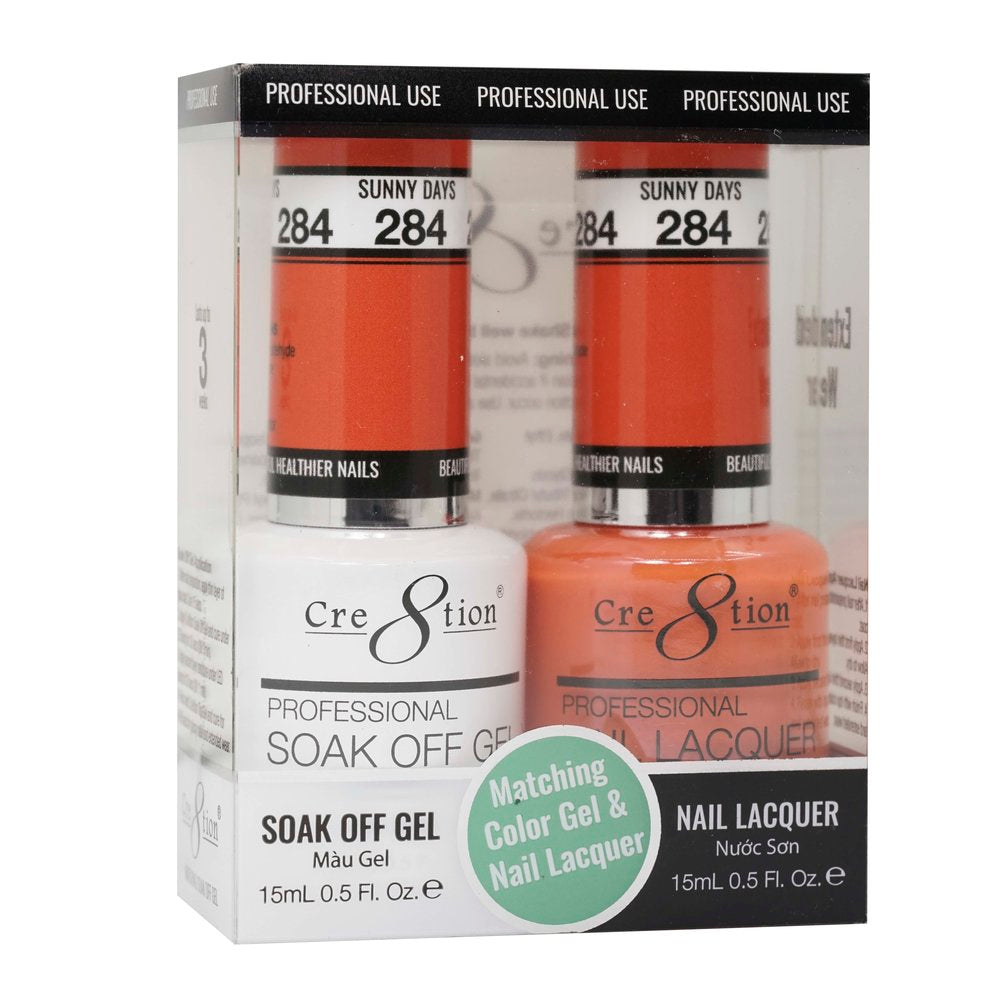 Cre8tion Matching Color Gel & Nail Lacquer - 284 Sunny Days