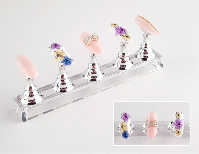 Nail Art Display - 5PC Clear Magnetic
