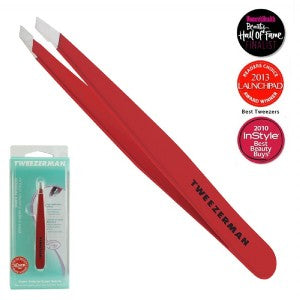 Tweezerman Slant Tweezers Eyebrow Tweezers Red