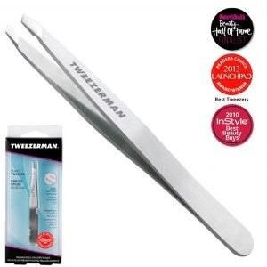 Tweezerman Slant Tweezer Eyebrown Tweezers Silver