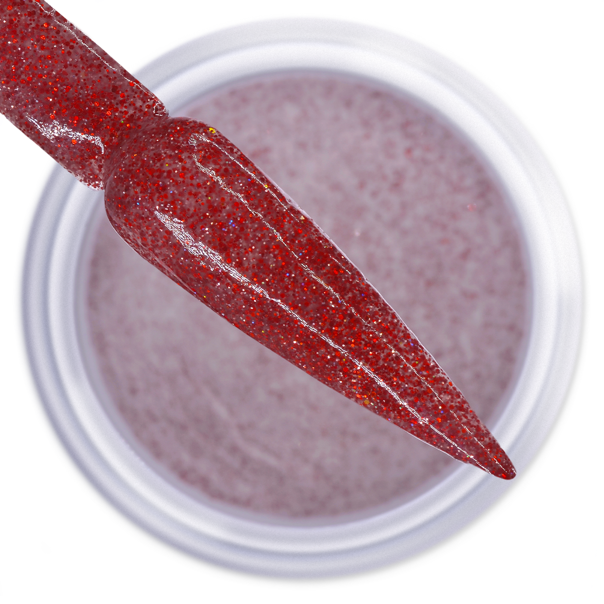 IGEL DIP & DAP POWDER - COSMIC GLITTER - CG19 GLAMOUR RED
