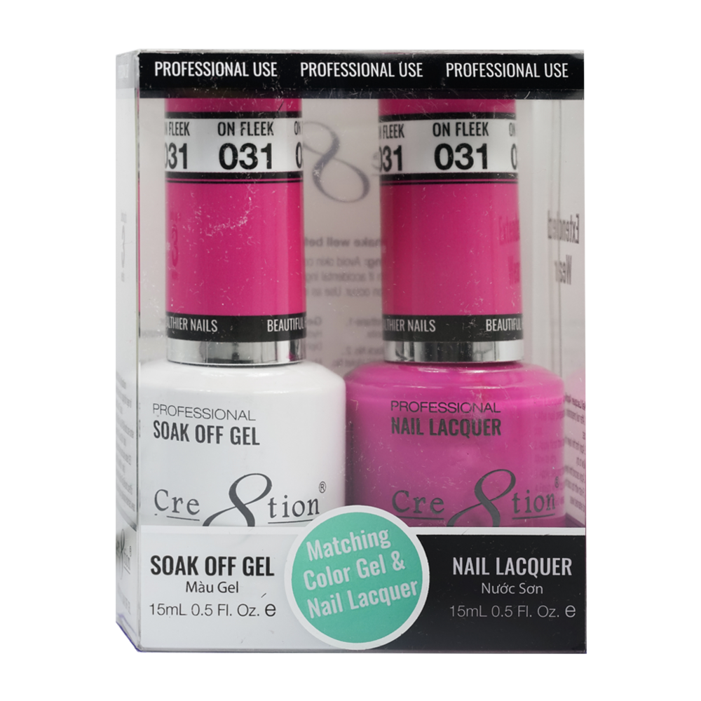 Cre8tion Matching Color Gel & Nail Lacquer - 031 On Fleek