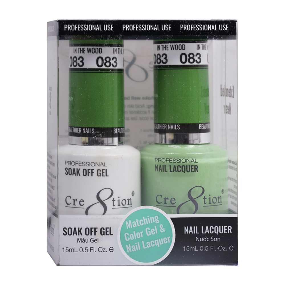 Cre8tion Matching Color Gel & Nail Lacquer - 083 In the Wood