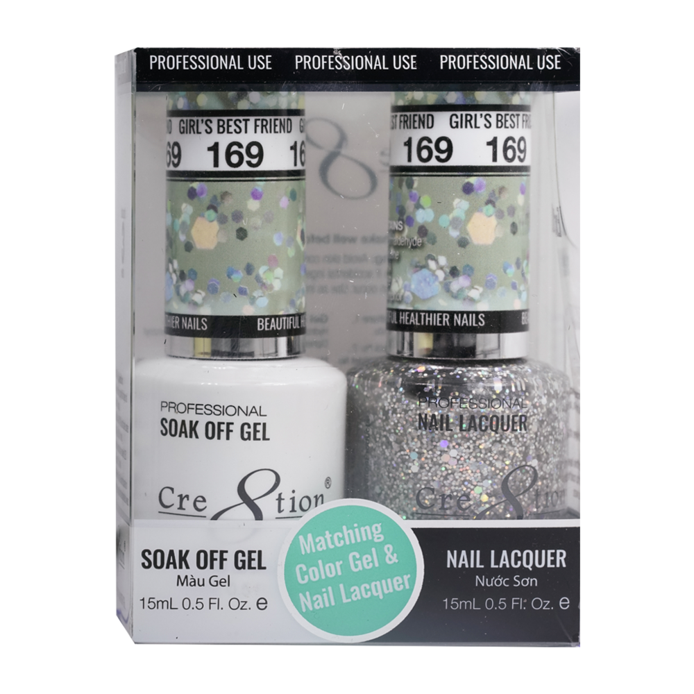 Cre8tion Matching Color Gel & Nail Lacquer - 169 Girl's Best Friend