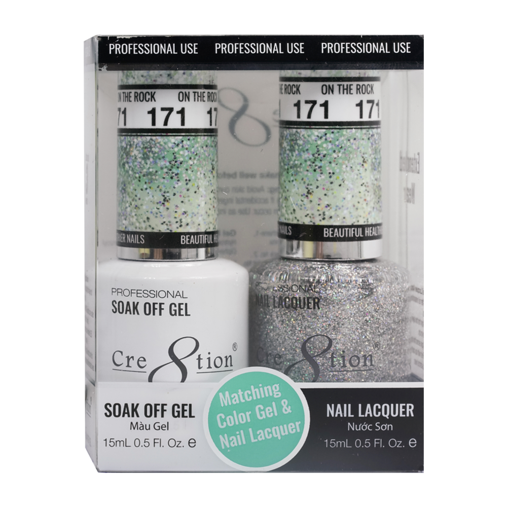 Cre8tion Matching Color Gel & Nail Lacquer - 171 On the Rock