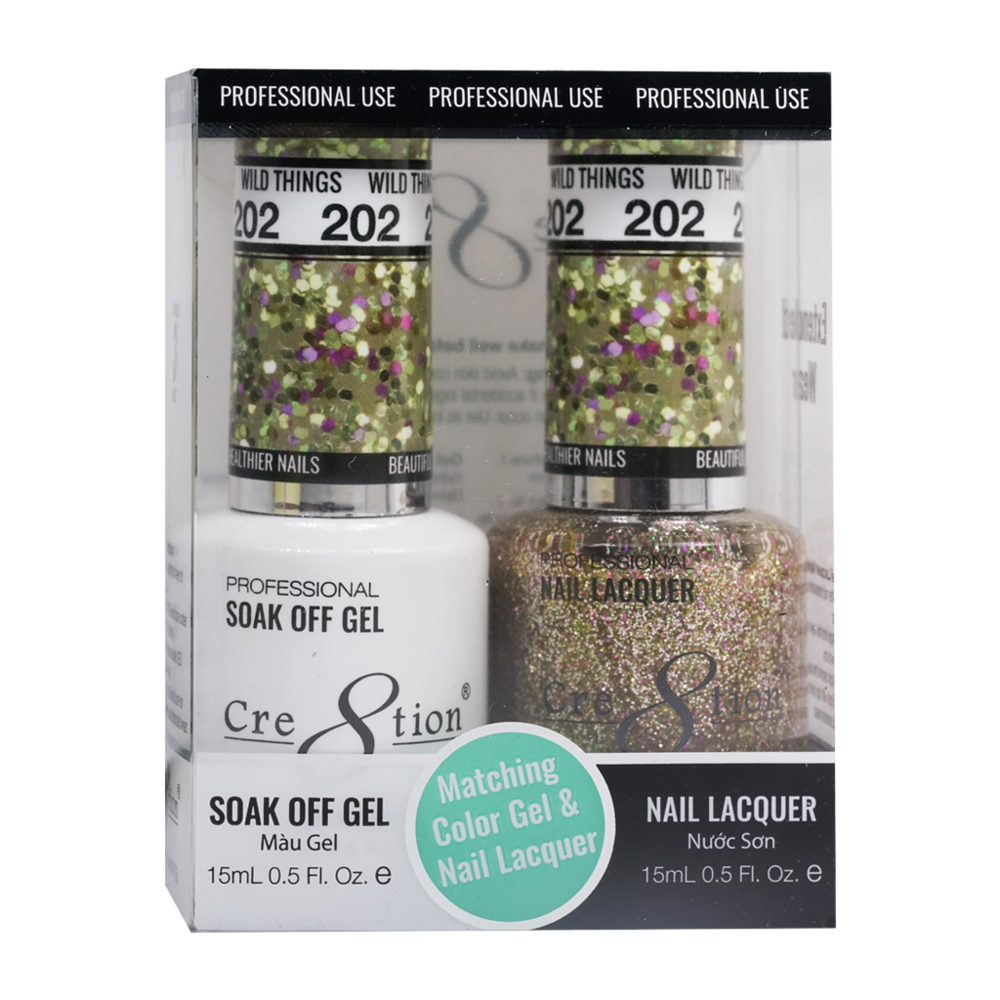 Cre8tion Matching Color Gel & Nail Lacquer - 202 Wild Things