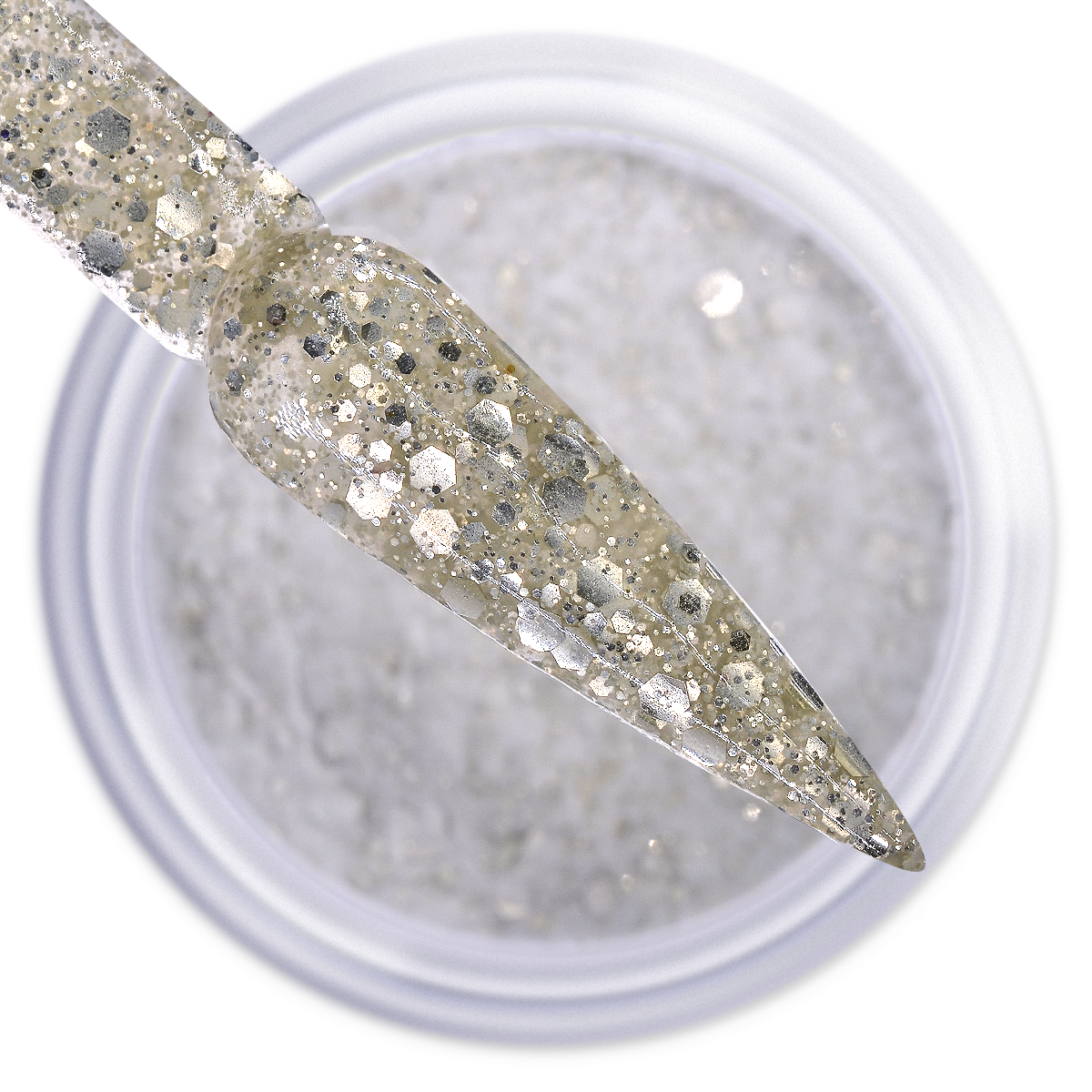 IGEL IP & DAP POWDER - DIAMOND GLITTER - DG03 SILVERY GOLD
