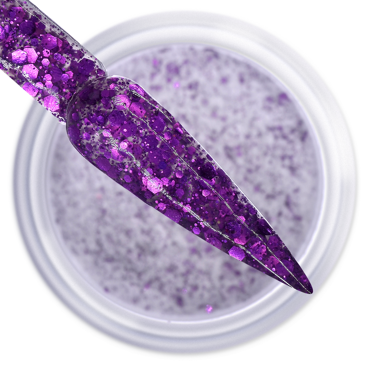 IGEL DIP & DAP POWDER - DIAMOND GLITTER - DG14 VIOLET GEM