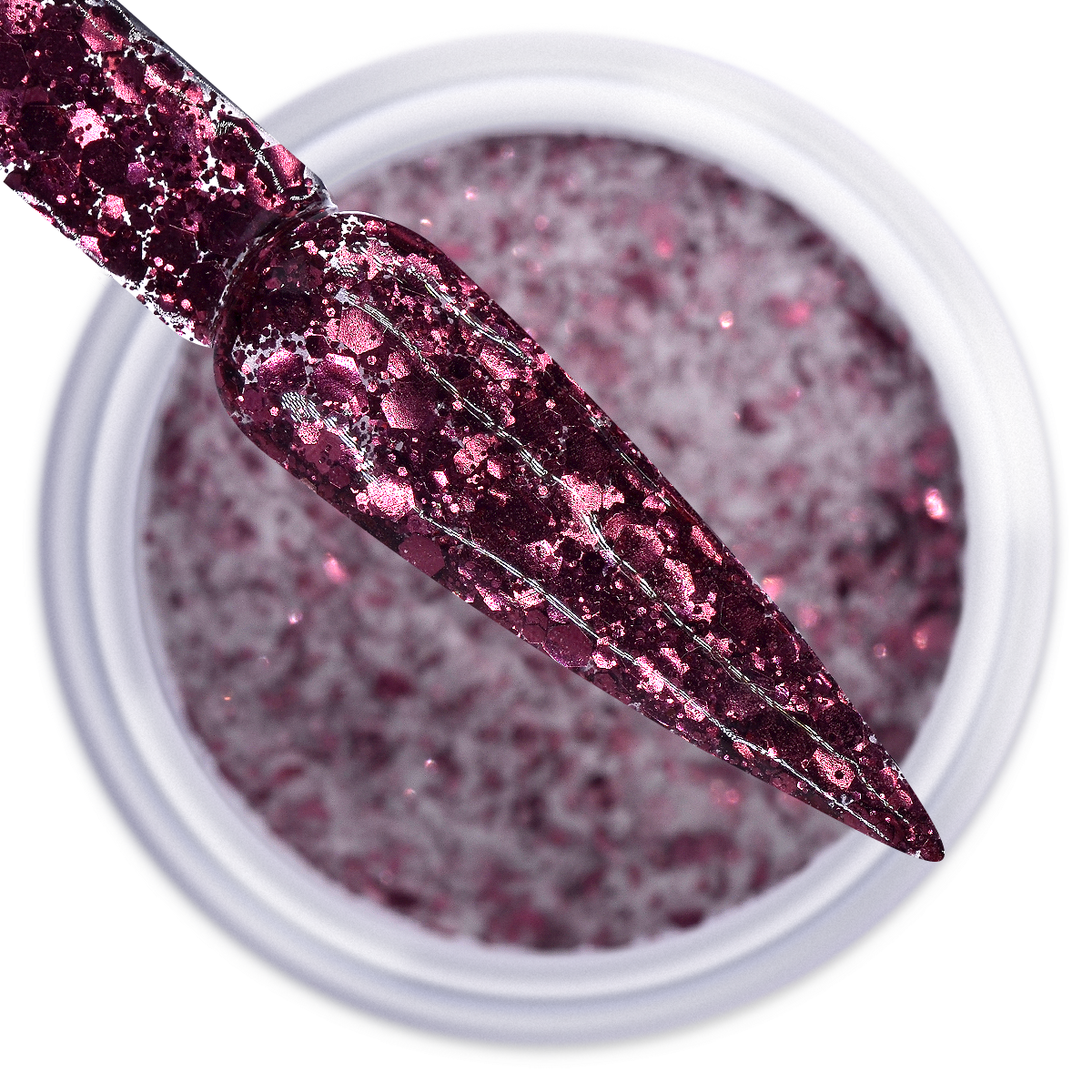 IGEL DIP & DAP POWDER - DIAMOND GLITTER - DG18 CHERRY GLOSS