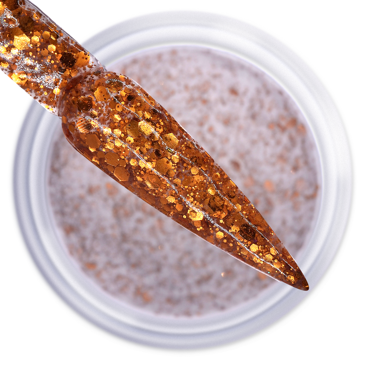 IGEL DIP & DAP POWDER - DIAMOND GLITTER - DG21 COPPER SHIMMER