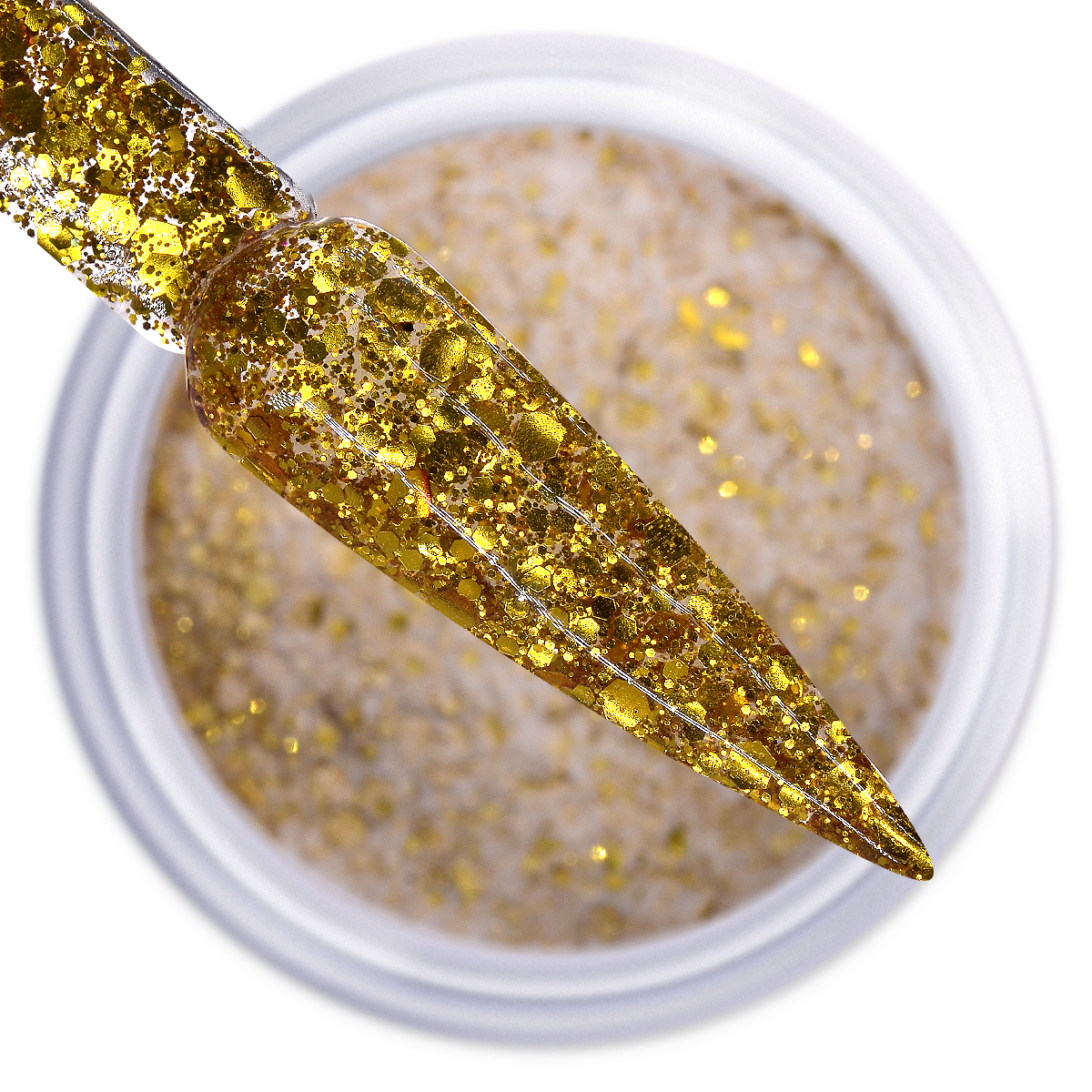 IGEL DIP & DAP POWDER - DIAMOND GLITTER - DG23 SUNFLOWER GLOW