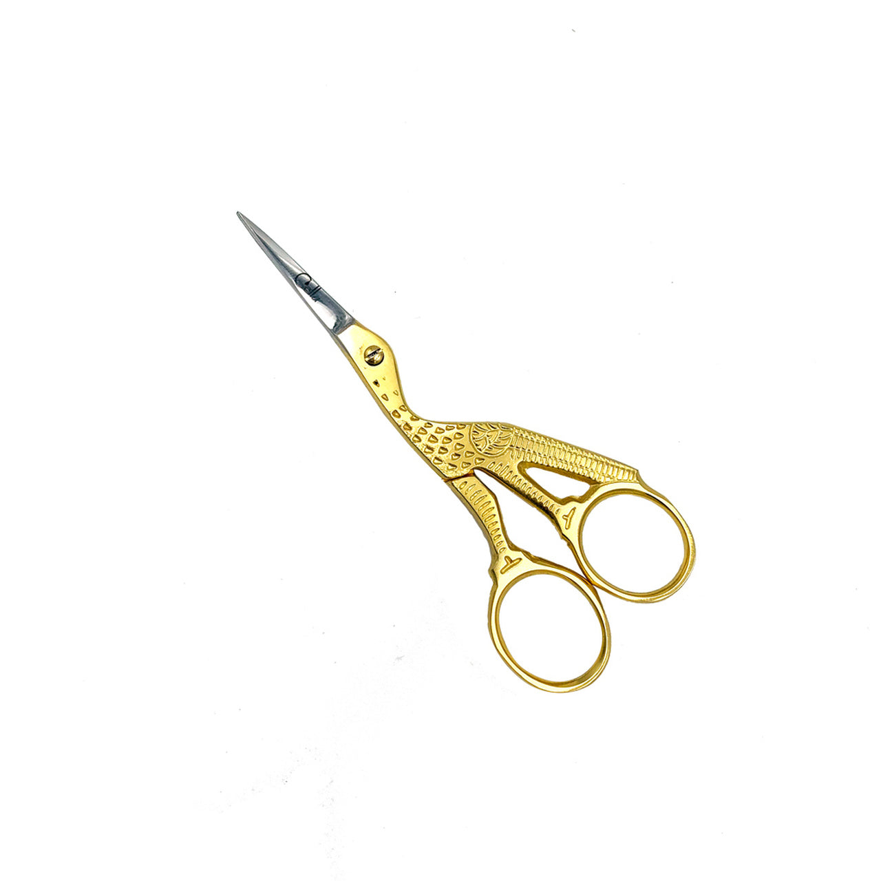 Gold Stork Scissor Eyebrow Scissors Bird Shape Gold Colour Stainless Steel