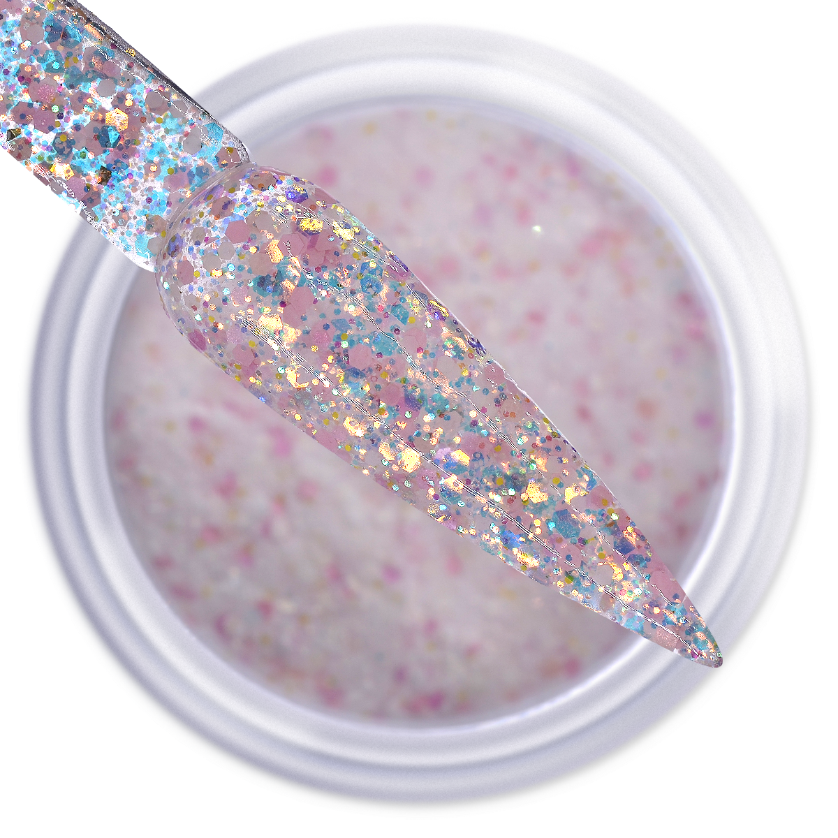 IGEL DIP & DAP POWDER - MERMAID GLITTER - MG02 ANGEL OF WATER