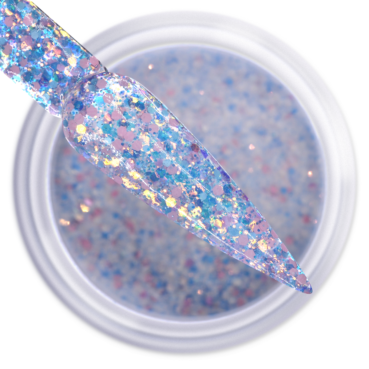IGEL DIP & DAP POWDER - MERMAID GLITTER - MG21 BORN IN WAVES
