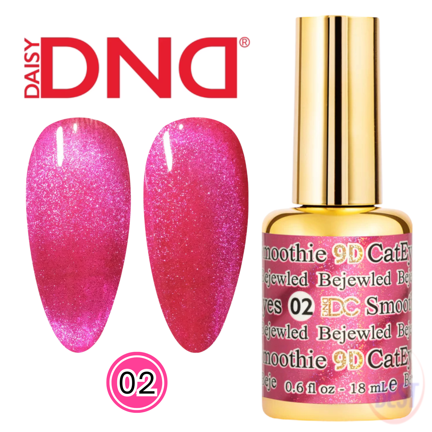 DND DC 9D Cat Eye Smoothie #02 – Bejeweled