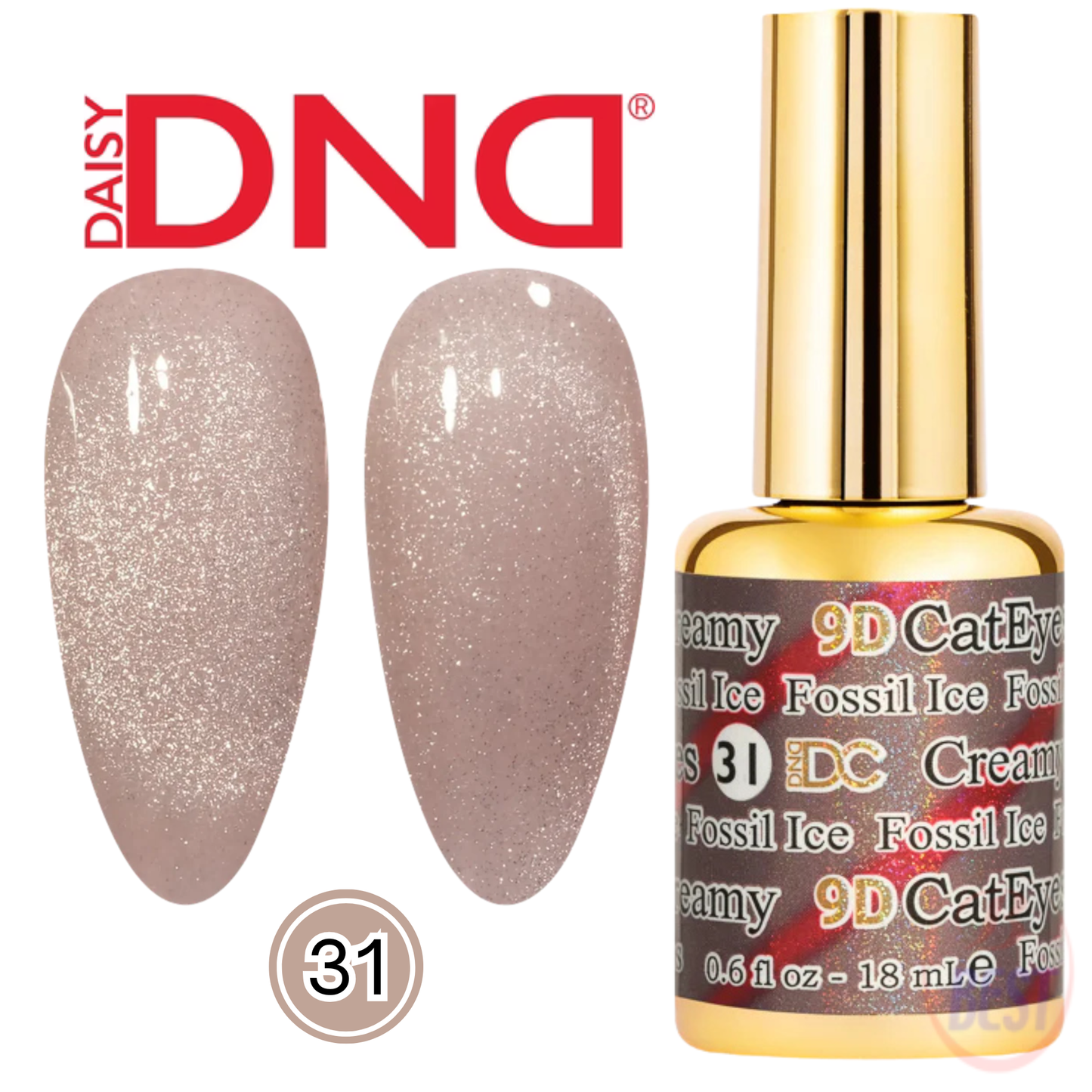 DND DC 9D Cat Eye Creamy Nude #31 – Fossil Ice