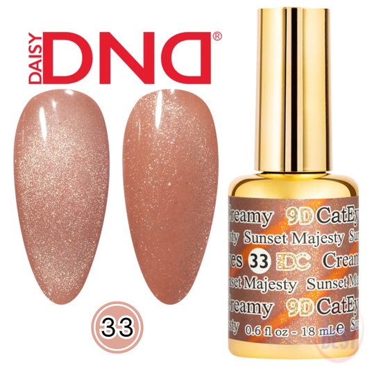 DND DC 9D Cat Eye Creamy Nude #33 – Sunset Majesty