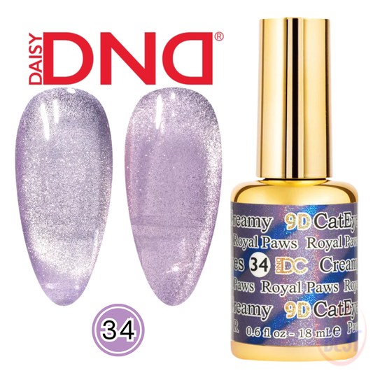 DND DC 9D Cat Eye Creamy Nude #34 – Royal Paws