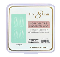 Cre8tion Soft Tips Assortment Shapes - Short 112 pcs