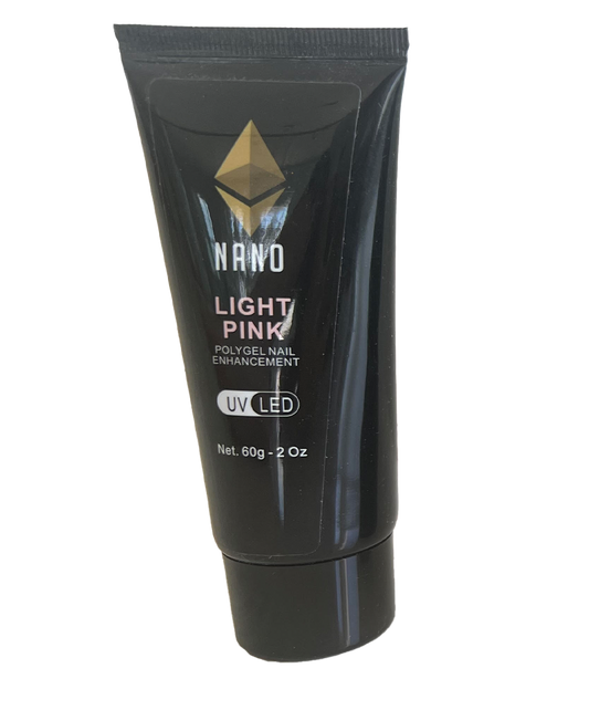 NANO Polygel Nail Enhancement - Light Pink