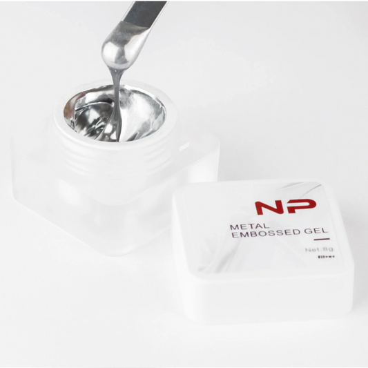 Not Polish Metal Embossed Gel-Silver