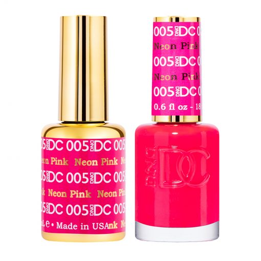 DND DC Duo Gel Polish-005 Neon Pink