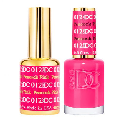 DND DC Duo Gel Polish-012 Peacock Pink