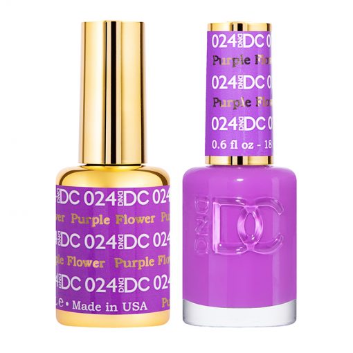 DND DC Duo Gel Polish-024 Purple Flower