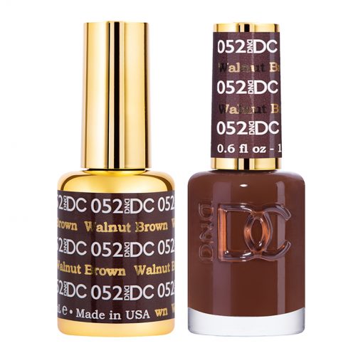 DND DC Duo Gel Polish-052 Walnut Brown