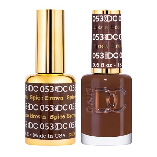 DND DC Duo Gel Polish-053 Spice Brown