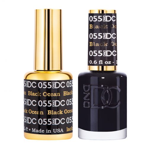 DND DC Duo Gel Polish-055 Black Ocean