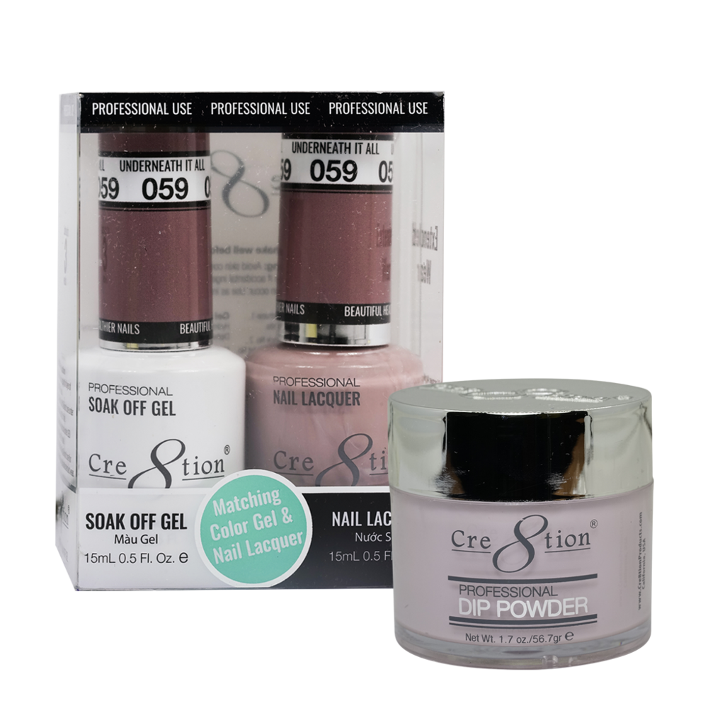 Cre8tion Matching Trio Set - 059 Underneath it All