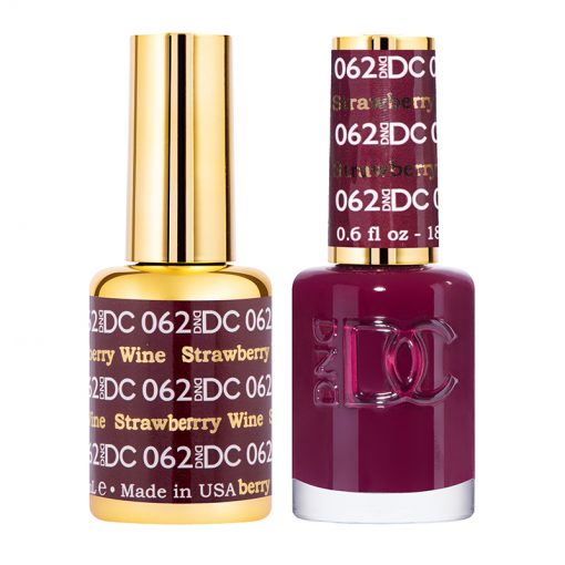 DND DC Duo Gel Polish-062 Strawberry Wine