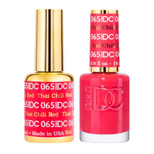 DND DC Duo Gel Polish-065 Thai Chili Red