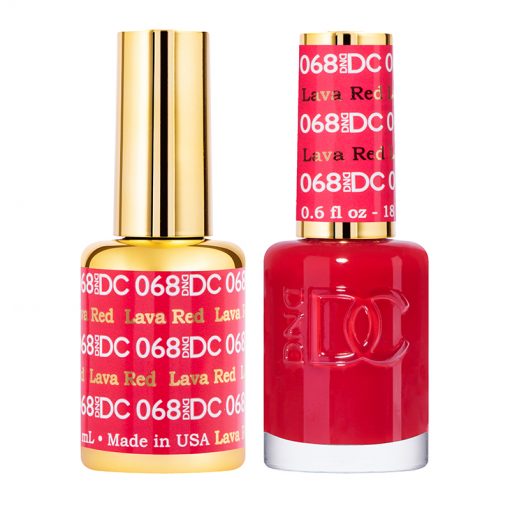 DND DC Duo Gel Polish-068 Lava Red