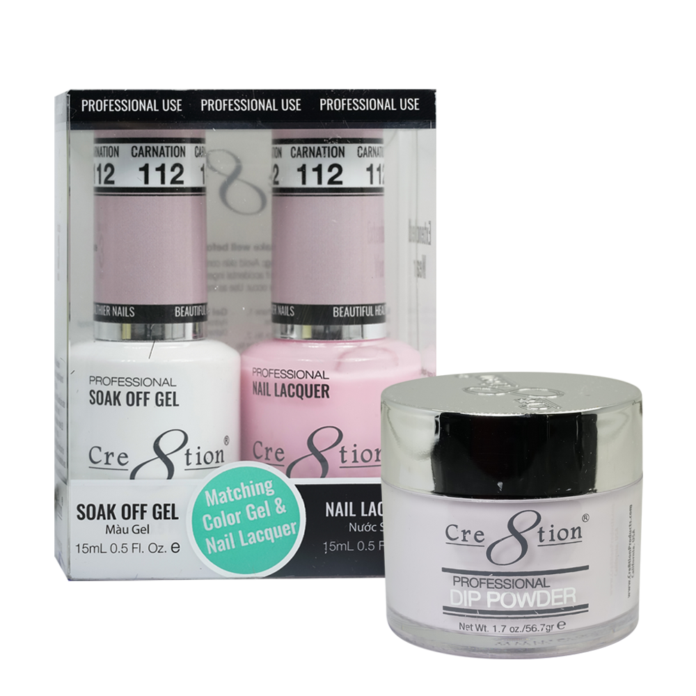 Cre8tion Matching Trio Set - 112 Carnation
