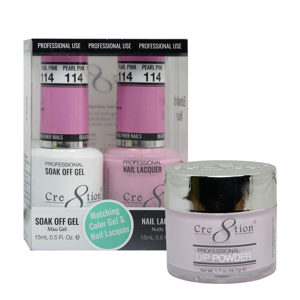 Cre8tion Matching Trio Set - 114 Pear Pink