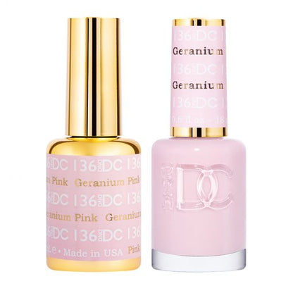 DND DC Duo Gel Polish-136 Geranium Pink