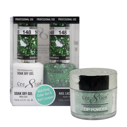 Cre8tion Matching Trio Set - 148 Green Eyed Monster
